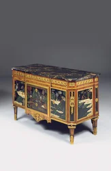 Louis XVI Anrichte, Lackierung späte 17. - frühe 18. Jahrhundert