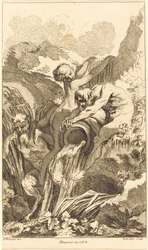 Satyr, Nymphe und Flussgott, um oder nach 1736