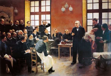 Eine klinische Lektion mit Doktor Charcot an der Salpetriere