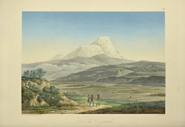 Ansicht von Cajambe, Illustration aus 