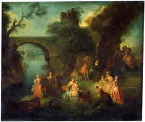 Tanz am Fluss, um 1720-1730