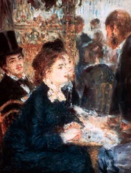 Im Café, um 1877