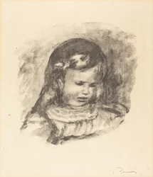 Claude Renoir, mit gesenktem Kopf, 1900er