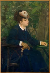 Frau im Garten
