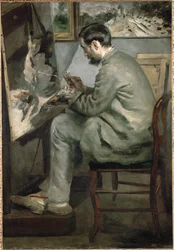 Frederic Bazille malt Der Reiher