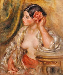 Gabrielle bei ihrer Frisur, 1910