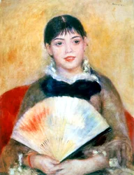 Mädchen mit einem Fächer, 1881