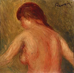 Weiblicher Akt-Torso von hinten