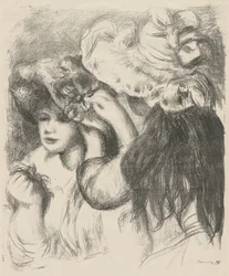 Den Hut befestigen, 1897