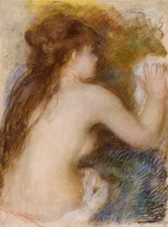 Rückansicht einer nackten Frau, ca. 1879