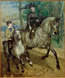 Reiterin im Bois de Boulogne