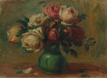 Rosen in einer Vase, ca. 1890