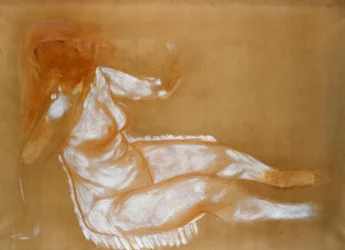 Studie für sitzenden Akt, ca. 1885