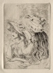 Die Hutnadel (Berthe Morisots Tochter und ihre Cousine), 1. Platte
