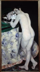 Der Junge mit der Katze. Gemälde von Pierre Auguste Renoir (1841-1919)