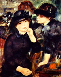 Zwei Mädchen in Schwarz