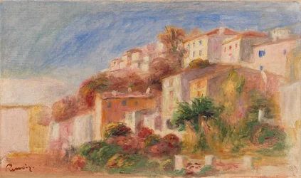 Blick aus dem Garten des Postamts, Cagnes