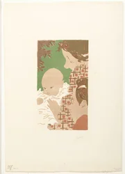 Andrée Terrasse mit Sohn Jean und Bruder Pierre Bonnard