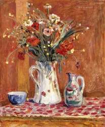 Blumen mit Keramik