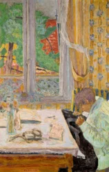 Die Näherin, oder Nähen am Fenster
