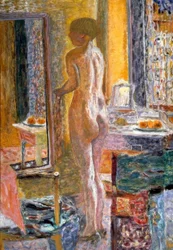 Akt vor dem Spiegel (Die Toilette)
