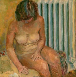 Akt am Heizkörper, 1928