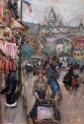Pariser Landschaft oder Les Batignolles, Detail