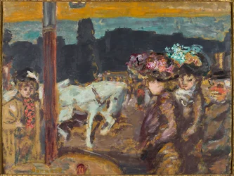Place Clichy Pferde und Mädchen im Wald, ca. 1894