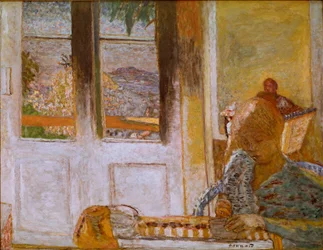 Das französische Fenster (Morgen in Le Cannet)