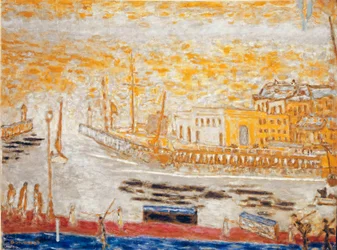 Trouville, der Hafenausgang