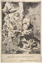 Jungfrau und Kind mit Engeln, 1636