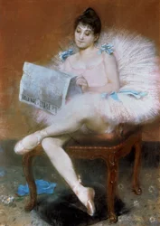 Sitzende Balletttänzerin, 1890