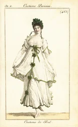Frau tanzt auf einem Ball, Paris