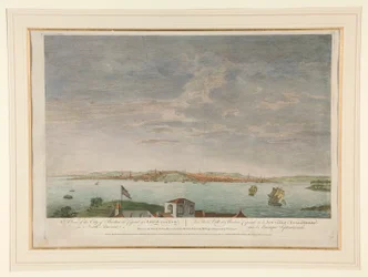 Ansicht der Stadt Boston, der Hauptstadt von Neuengland, in Nordamerika