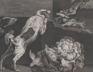 Hunde und Stillleben, 1778