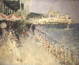 Vor dem Casino auf dem Pier, Nizza, ca. 1937