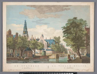 Ansicht der Oude Kerk in Amsterdam