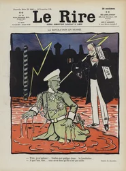 Revolution in Russland. Illustration für Le Rire