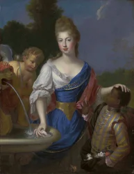 Porträt einer Dame, Dreiviertellänge, traditionell identifiziert als Louise Bernardine de Durfort, Herzogin von Duras