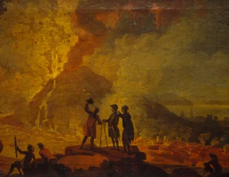 Ausbruch des Vesuvs, von Pierre-Jacques Volaire (Detail)
