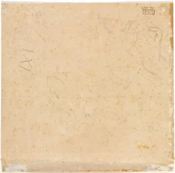 Skizze einer Hand, Rückseite, 1700er