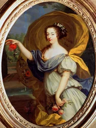 Porträt der Herzogin de la Valliere als Flora, 17. Jahrhundert