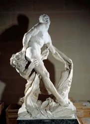 Darstellung des Athleten Milon von Kroton