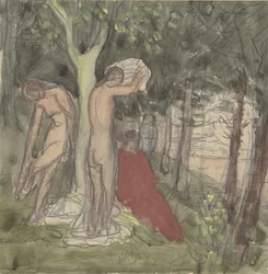 Badegäste, 19. Jahrhundert