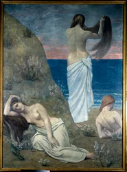 Junge Mädchen am Meer