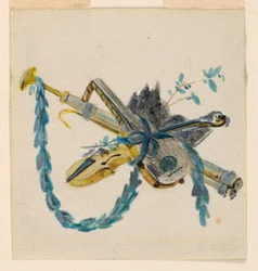 Trophäen mit historischen Attributen