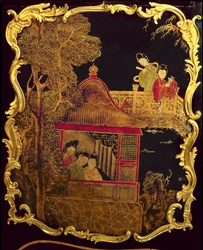Seitenpaneel einer Louis XV Kommode, ca. 1745