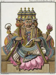 Brahma, hinduistischer Schöpfergott, aus 
