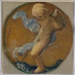 Studie für Rundel mit Putto