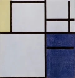 Weiß, Grau, Gelb, Blau